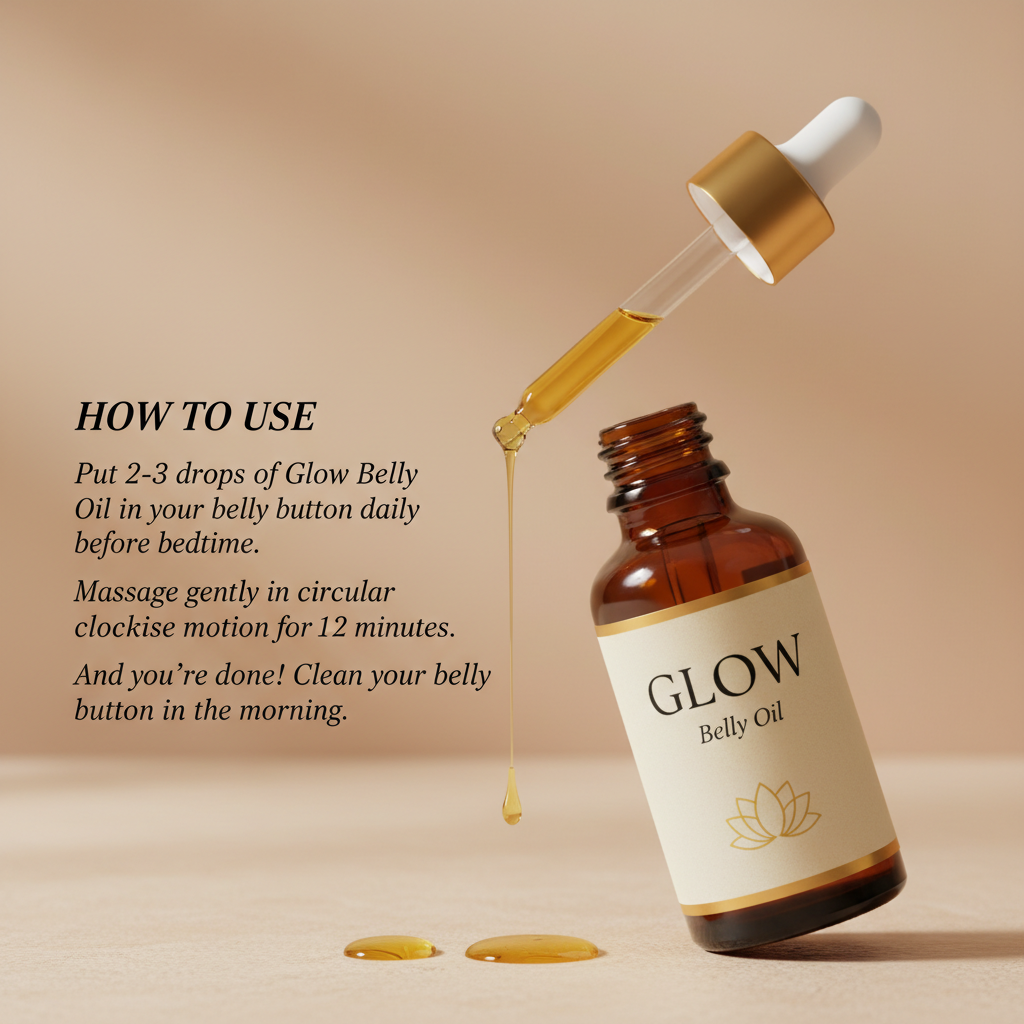 Glow Belly Oil | Navel Therapy-(Buy 1 Get 1 Free)